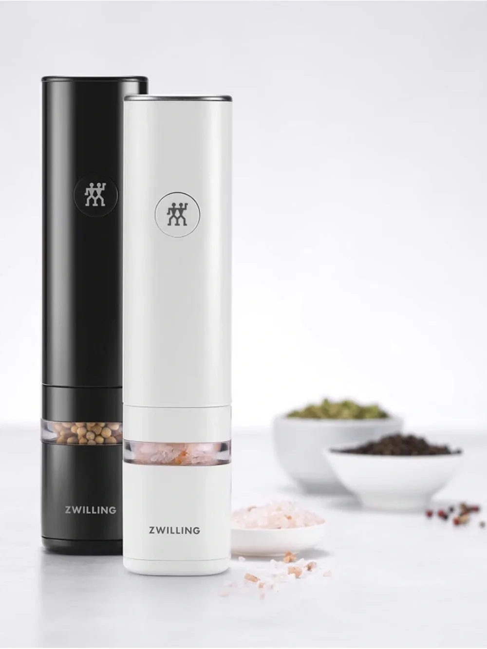NWT! NEW! ZWILLING Enfinigy Electric Pepper and Salt Grinder Mill 2 Pc Set